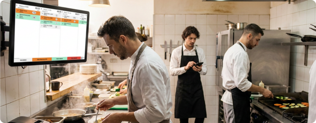 Conecta sala y cocina para un servicio más ágil